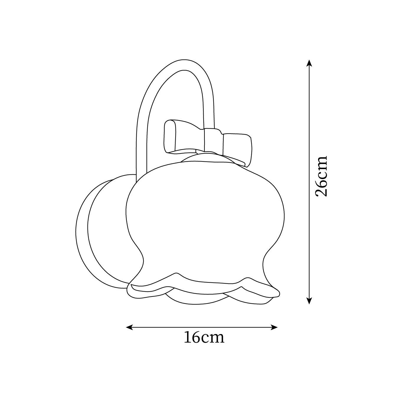 Wall Lamp Bow Accent Bell Glass Shade Playful Modern Kids Room - Letslighting
