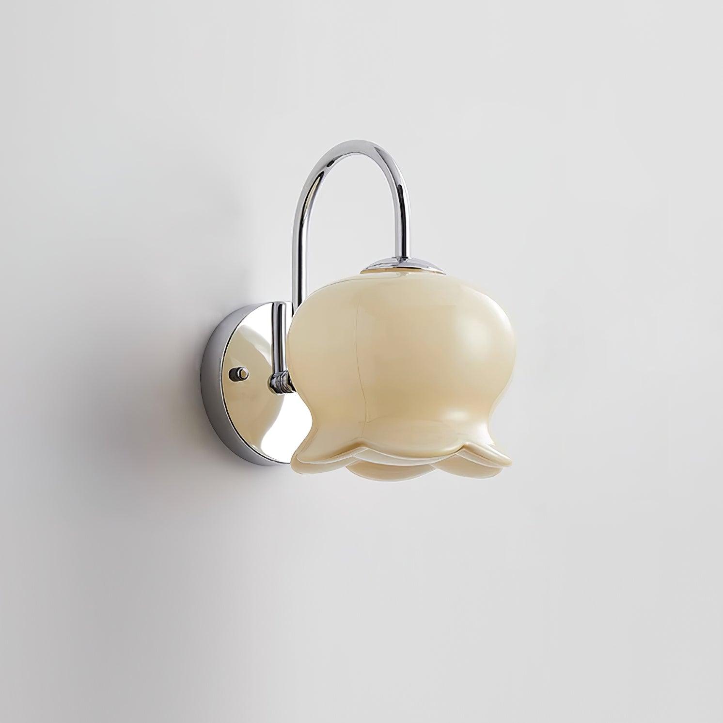 Wall Lamp Bow Accent Bell Glass Shade Playful Modern Kids Room - Letslighting