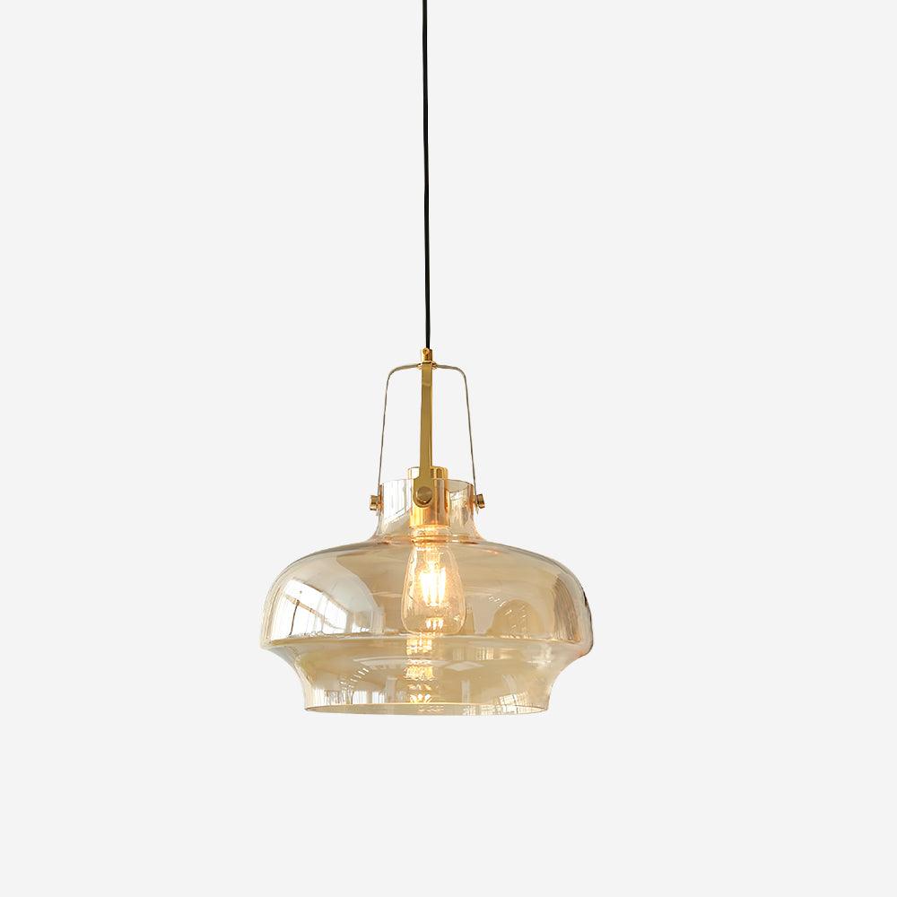 Aurelin Lampe Pendante Élégante Verre Ambre - Neutralighting