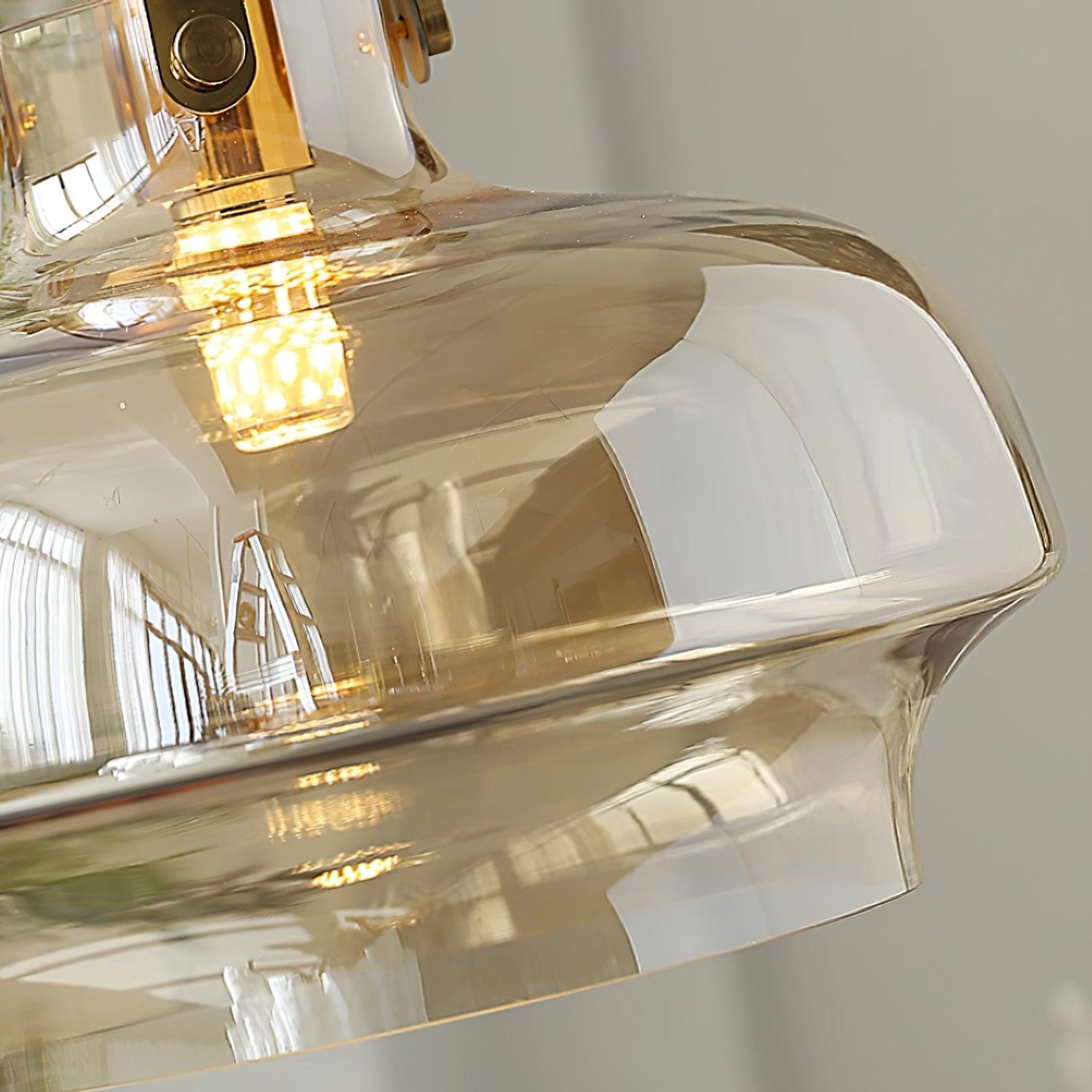 Aurelin Lampe Pendante Élégante Verre Ambre - Neutralighting