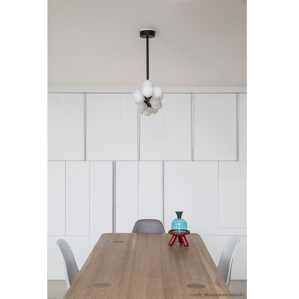 Eshair Modern Minimalist Brass Glass Chandelier - Lamp Copper