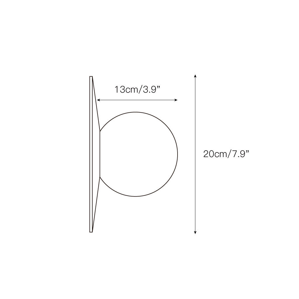 Glow Applique Murale Ronde En Métal Et Albâtre Minimaliste Moderne - Neutralighting