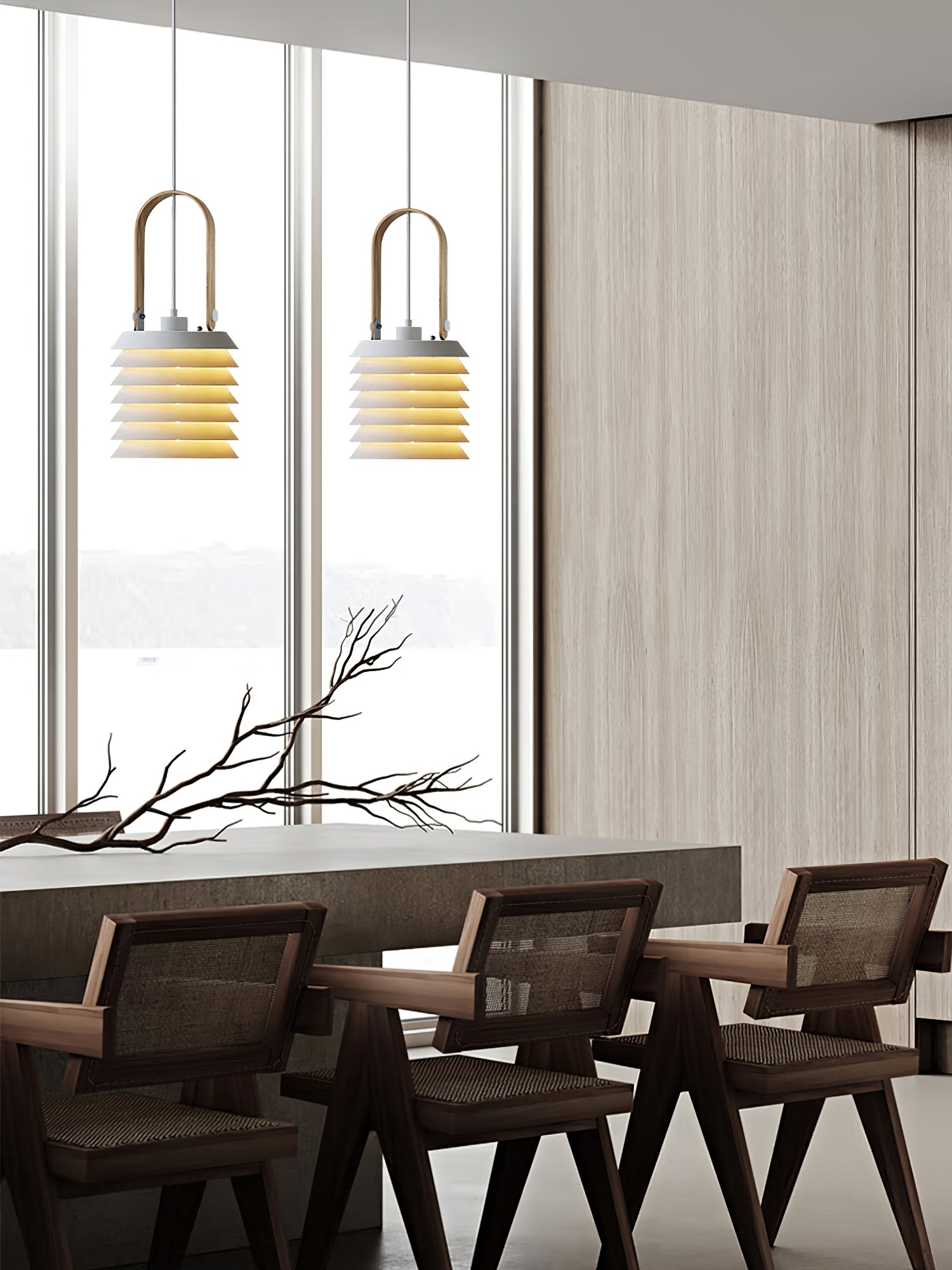 Eurtalia Minimalist Art Metal Lantern Pendant Lamp - Lamp Copper