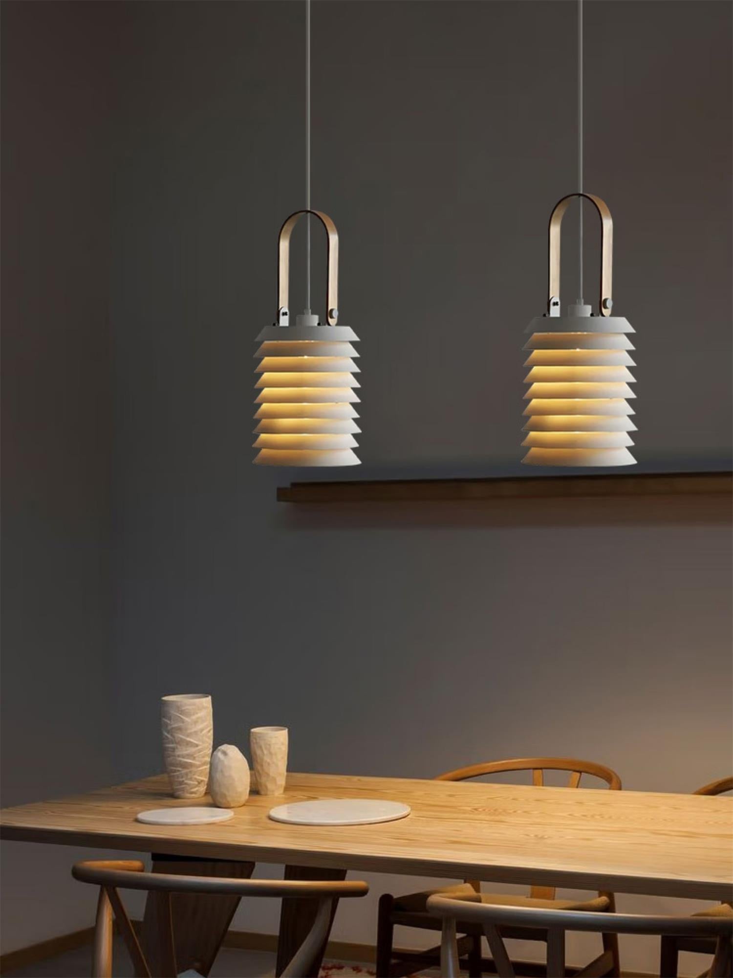 Eurtalia Minimalist Art Metal Lantern Pendant Lamp - Lamp Copper