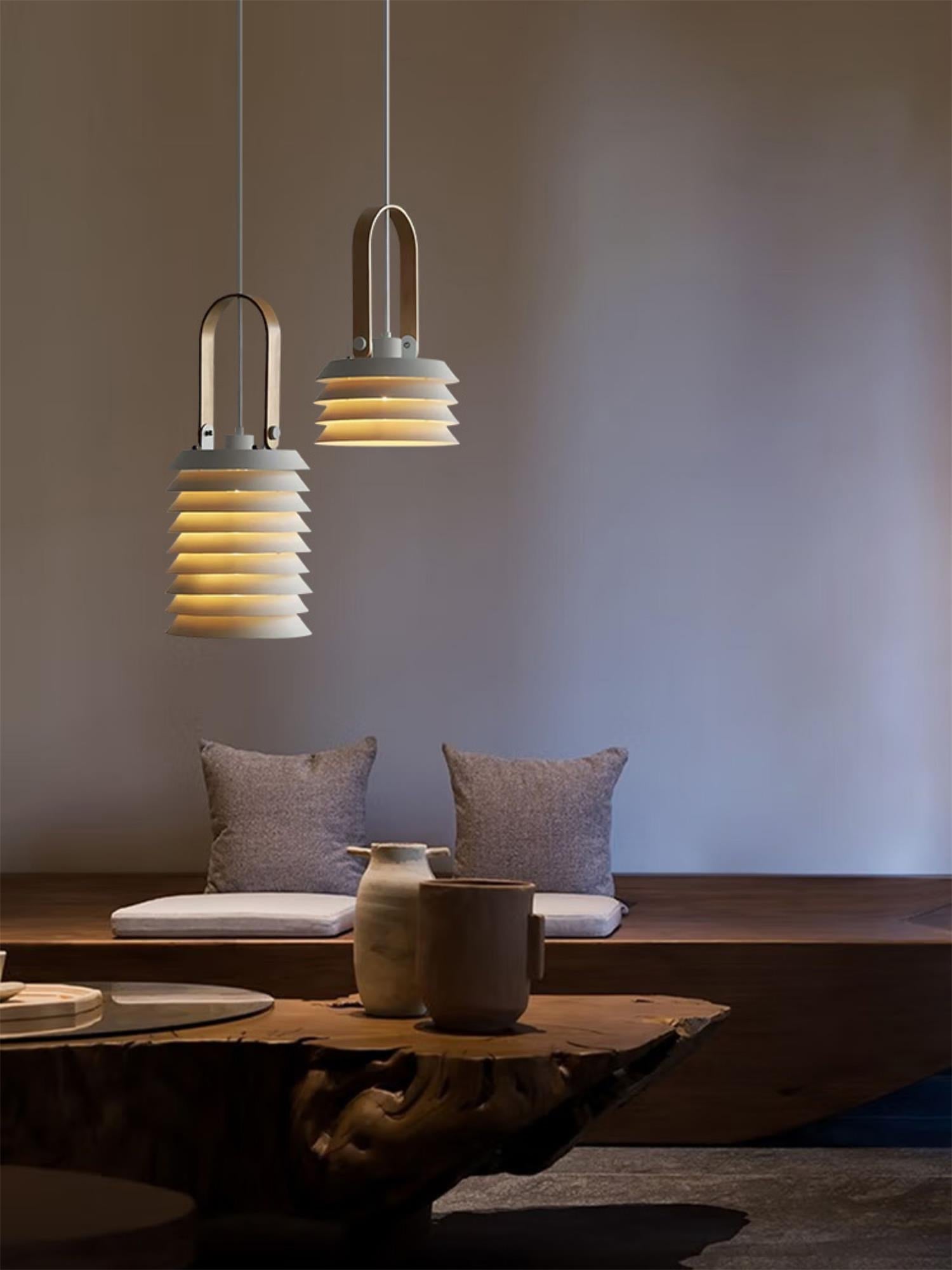 Eurtalia Minimalist Art Metal Lantern Pendant Lamp - Lamp Copper