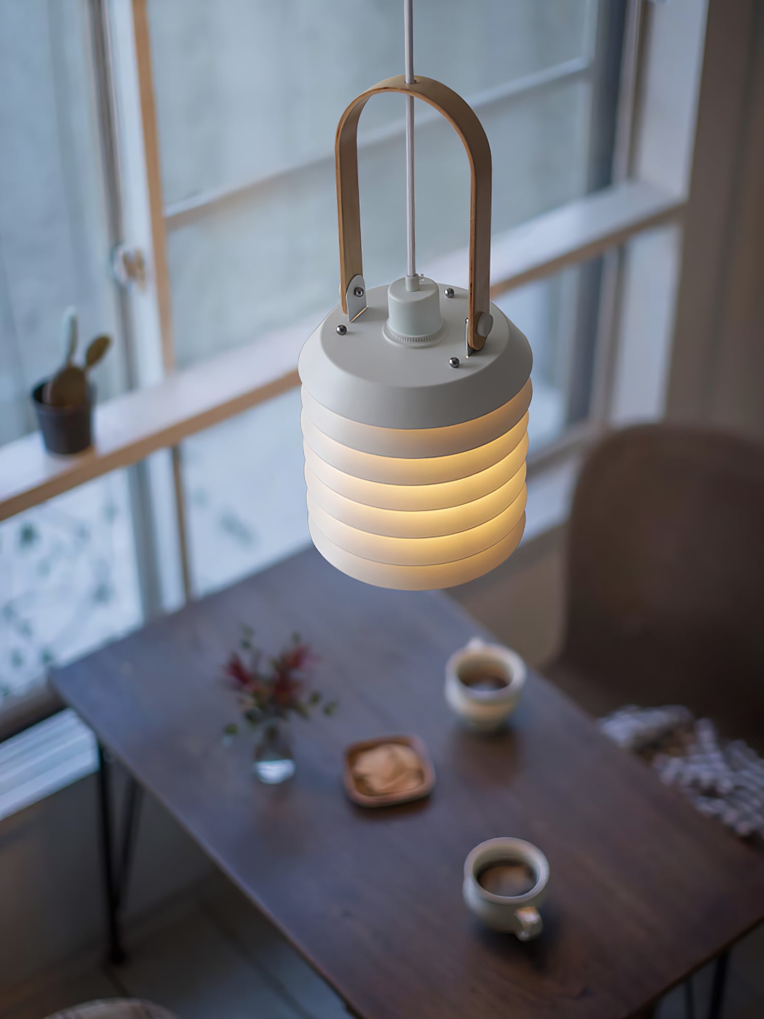 Eurtalia Minimalist Art Metal Lantern Pendant Lamp - Lamp Copper