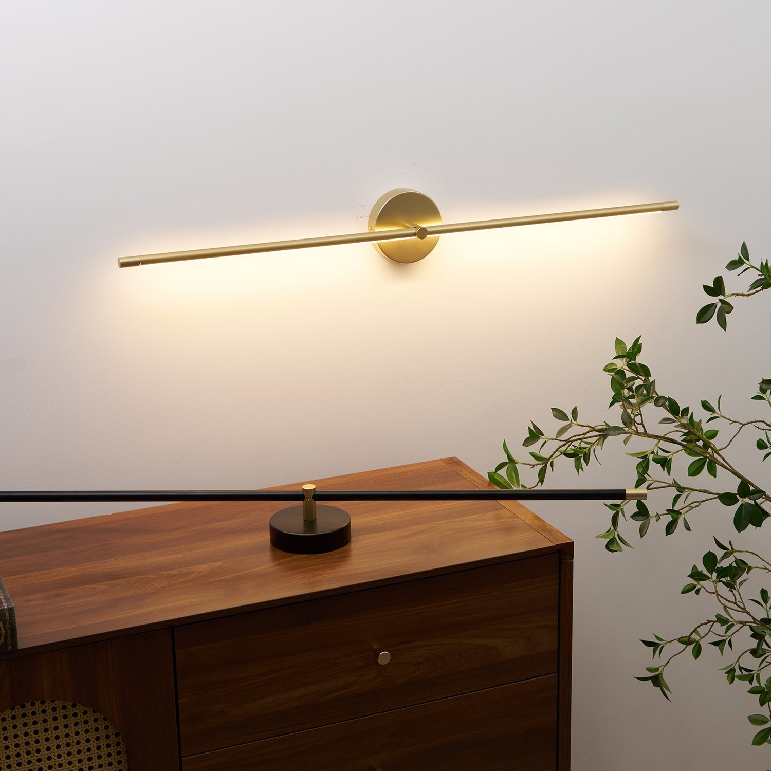Wall Lamp Minimalist Linear Rod Double End Accent Modern Style - Letslighting