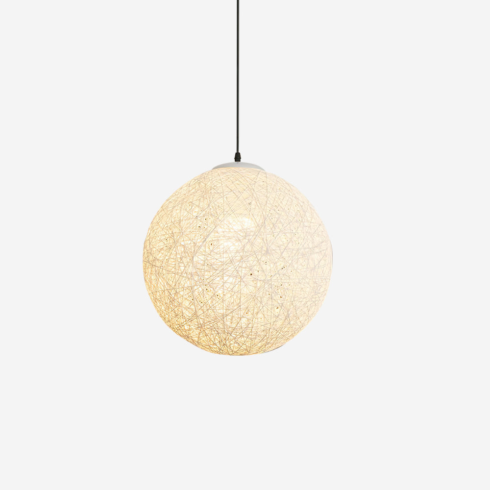 Virelli Lampe Pendante Sphère en Rattan de Chanvre Artisanale Boho - Neutralighting