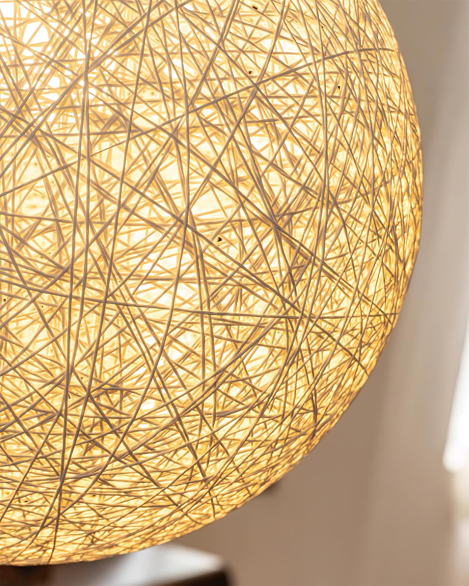 Virelli Lampe Pendante Sphère en Rattan de Chanvre Artisanale Boho - Neutralighting