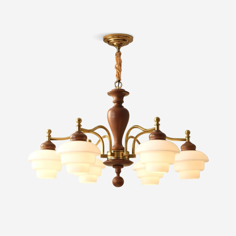 Hovian Wooden Chandelier - Letslighting