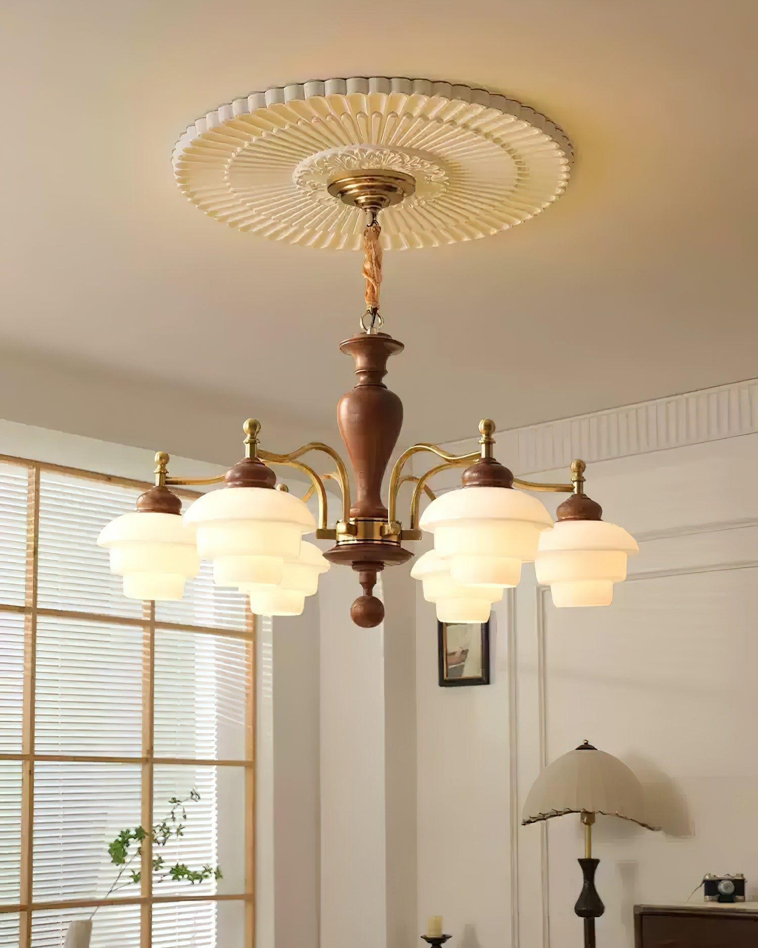 Hovian Wooden Chandelier - Letslighting