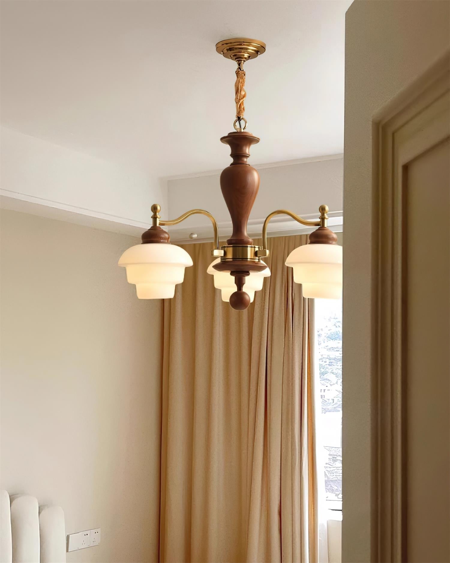 Hovian Wooden Chandelier - Letslighting