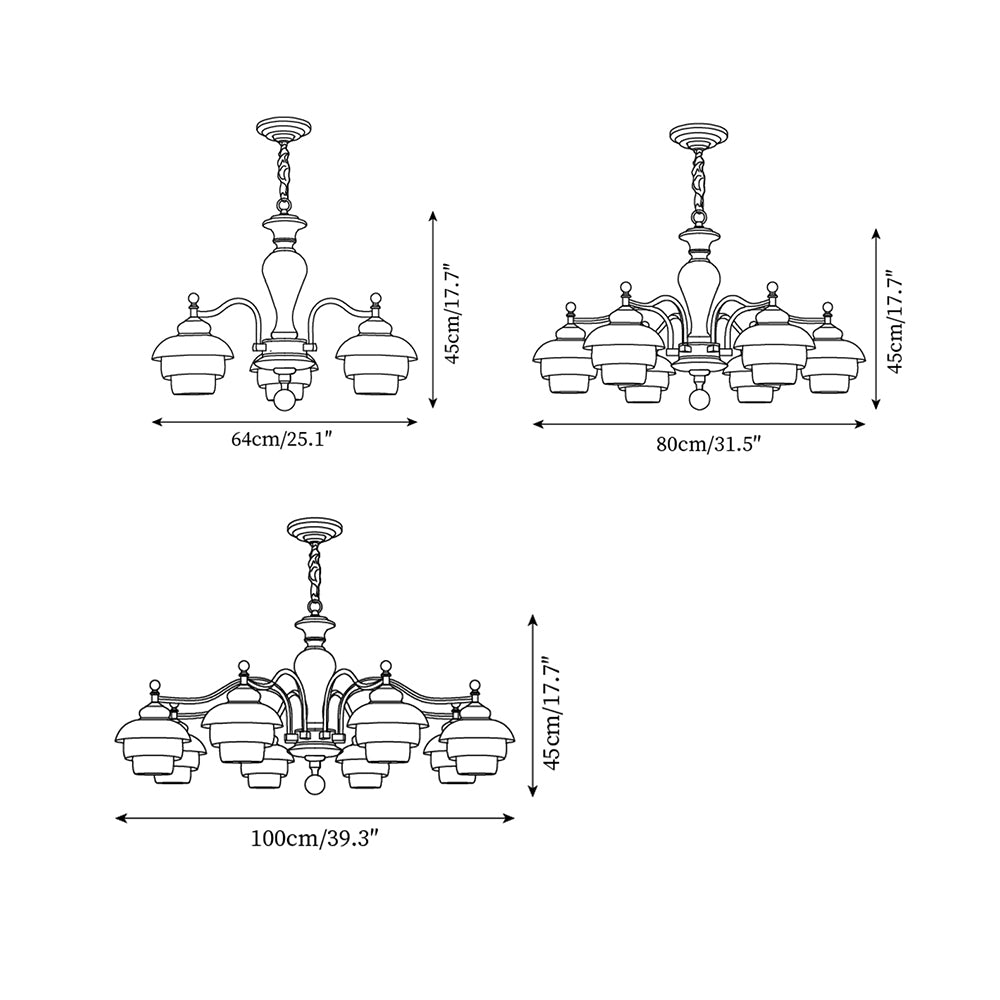 Hovian Wooden Chandelier - Letslighting