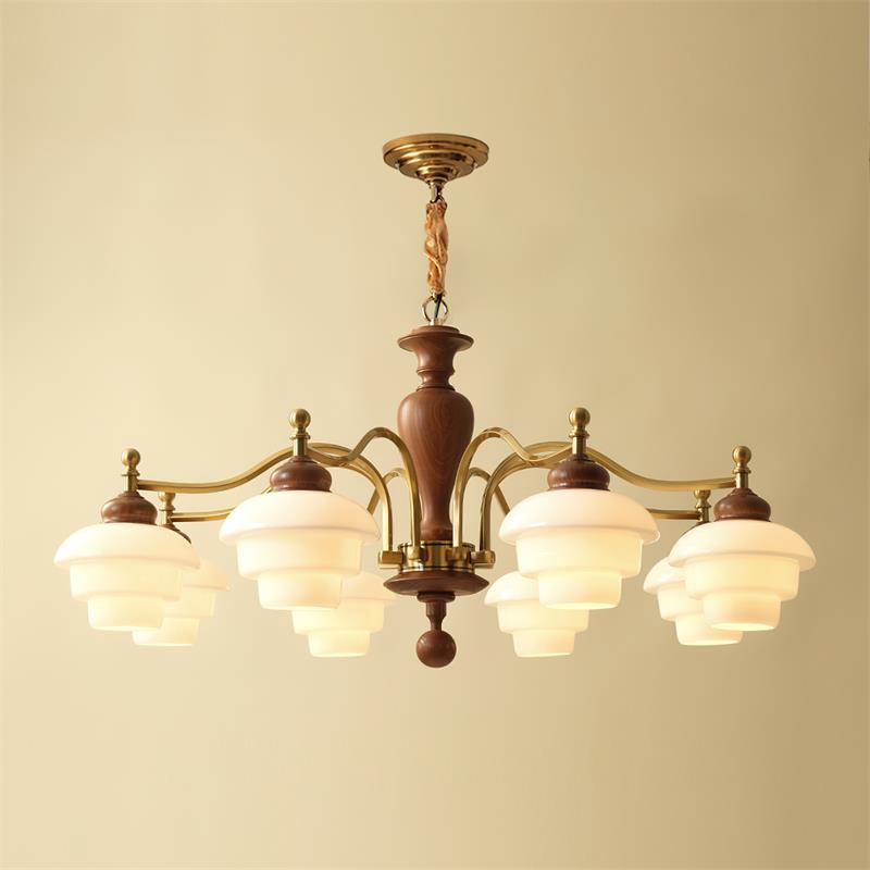 Hovian Wooden Chandelier - Letslighting