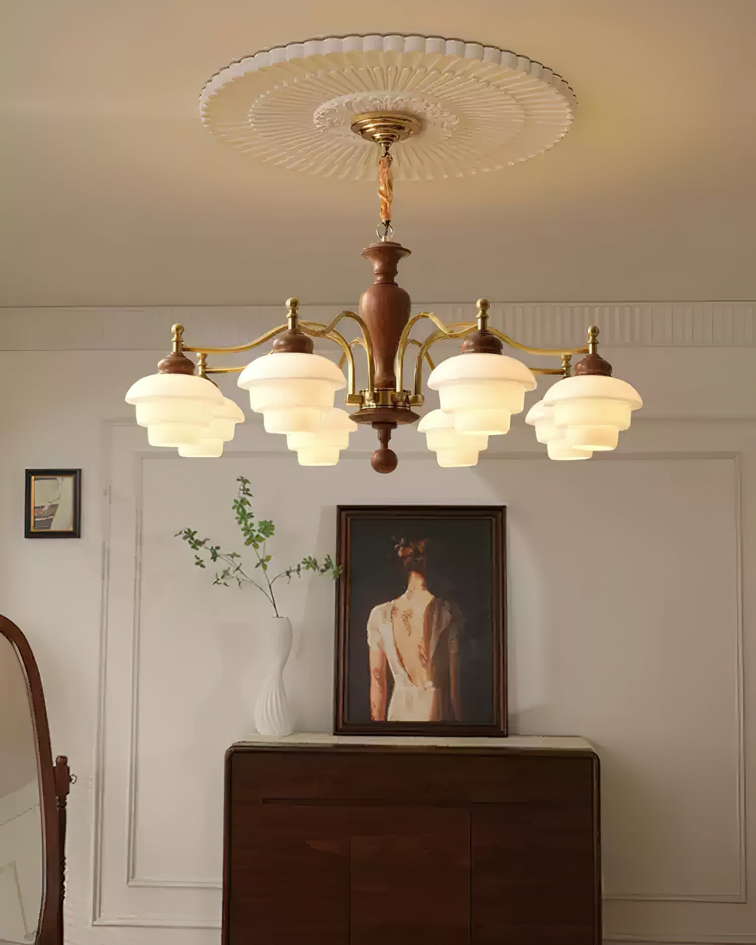 Hovian Wooden Chandelier - Letslighting