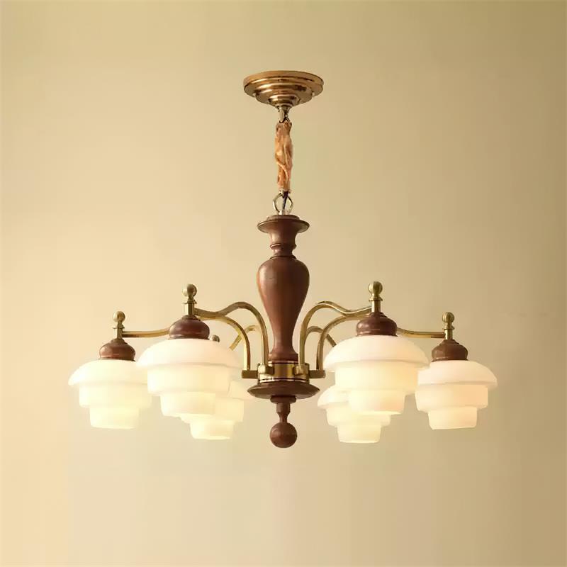 Hovian Wooden Chandelier - Letslighting