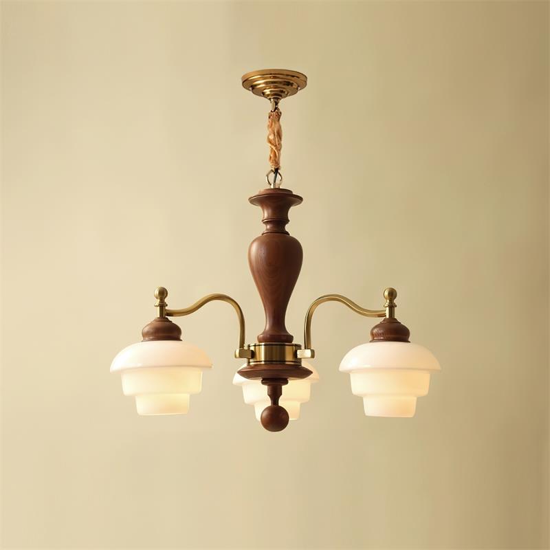 Hovian Wooden Chandelier - Letslighting