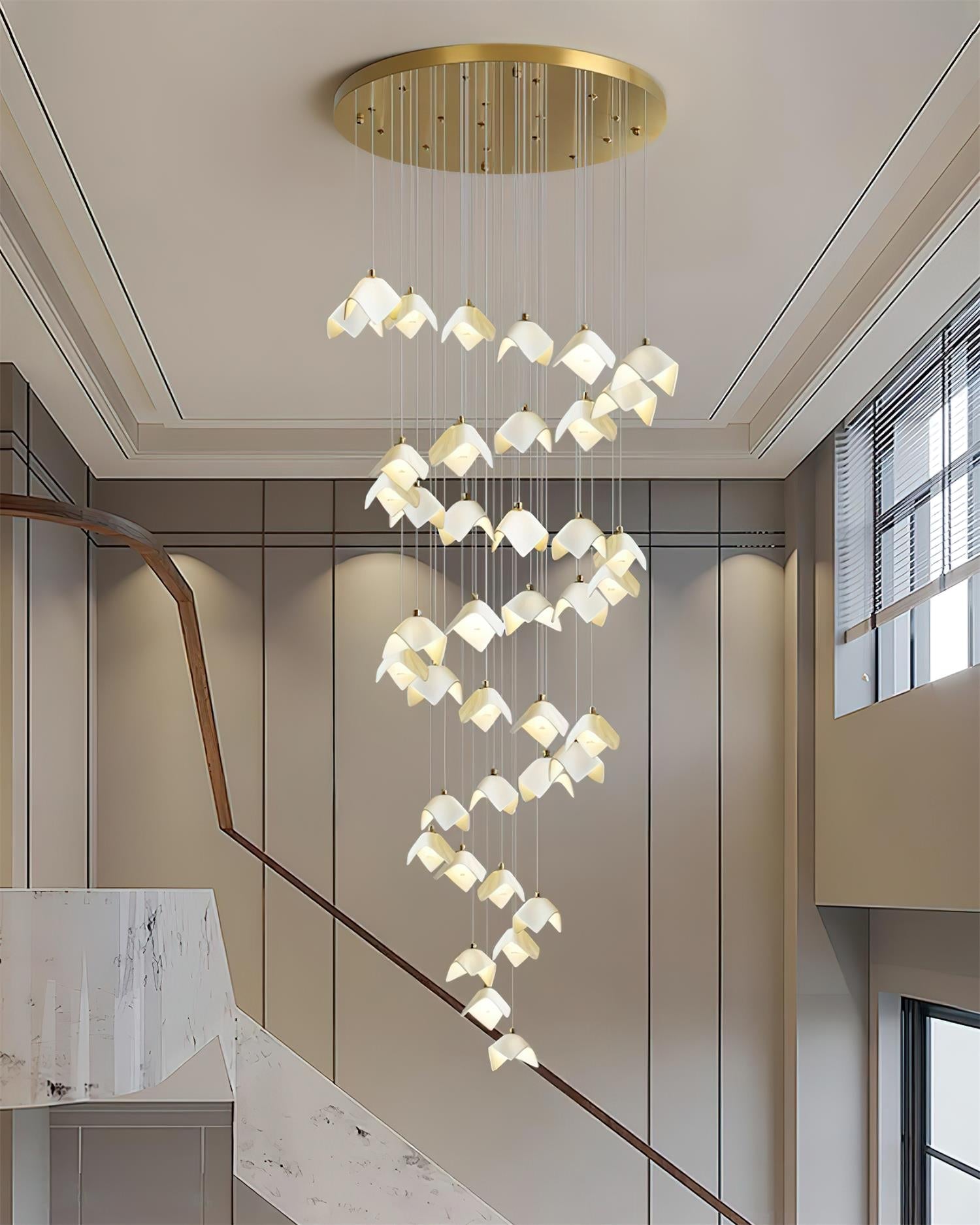 Mira Lustre Sculpture Florale Bloom - Neutralighting