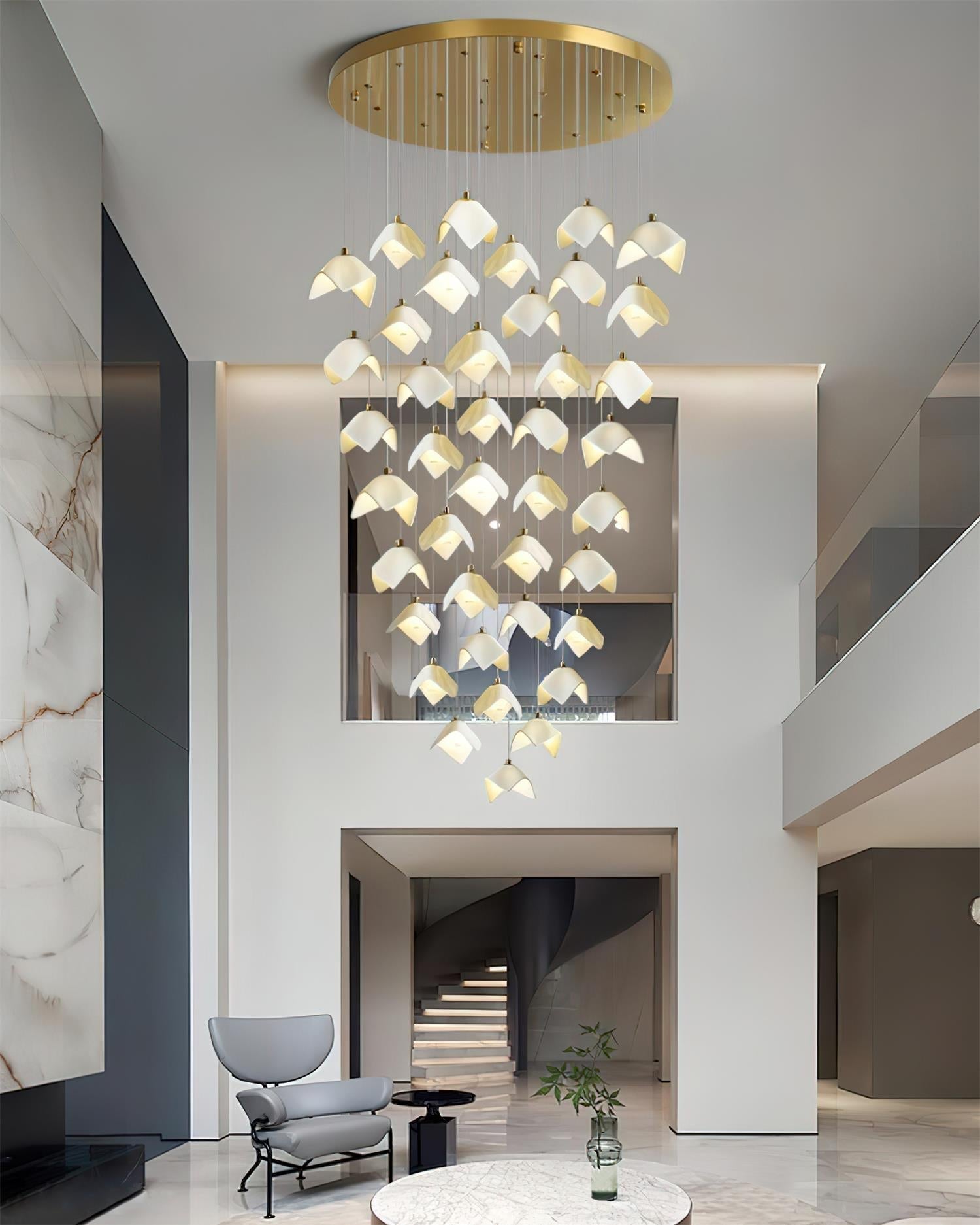Mira Lustre Sculpture Florale Bloom - Neutralighting
