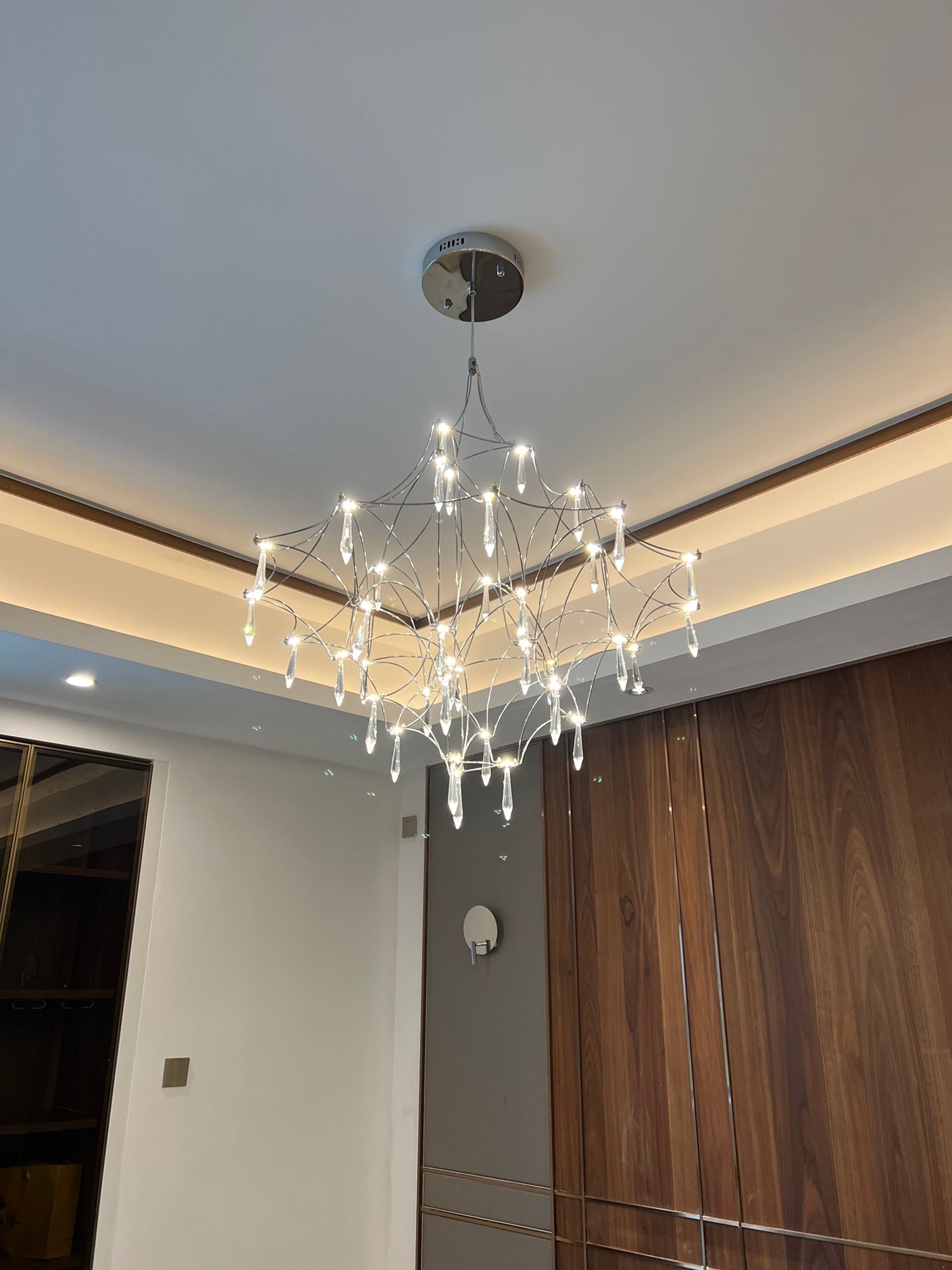 Allaeira Postmodern Luxury Crystal Chandelier - Lamp Copper