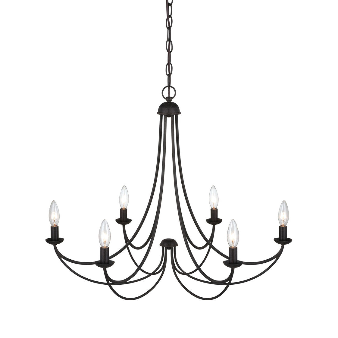 Cotalor Vintage Industrial Metal Chandelier - Lamp Copper