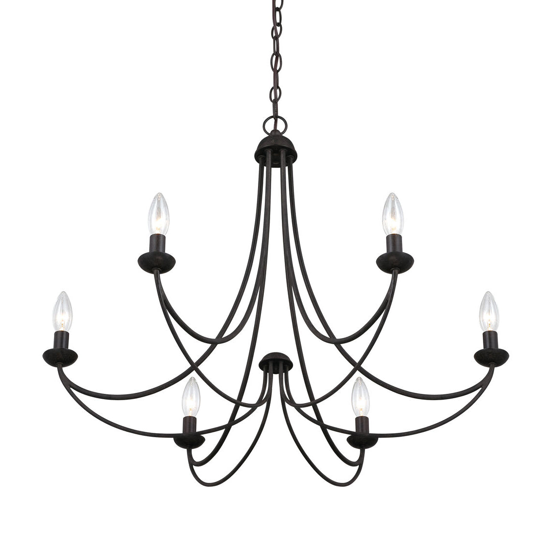 Cotalor Vintage Industrial Metal Chandelier - Lamp Copper