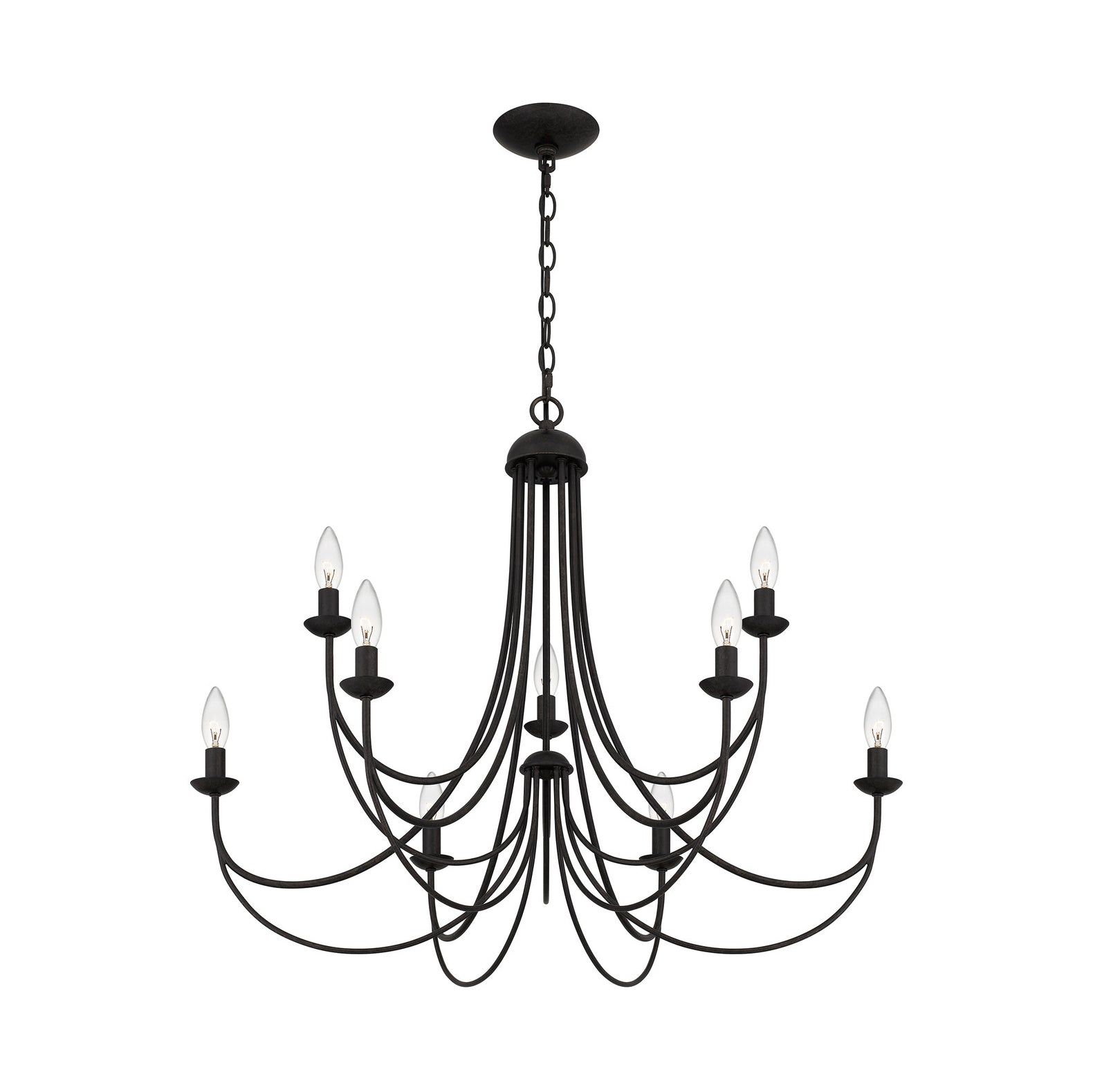 Cotalor Vintage Industrial Metal Chandelier - Lamp Copper