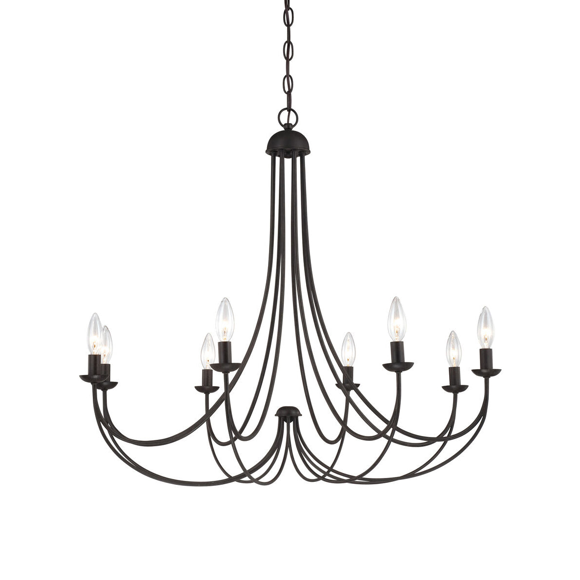 Cotalor Vintage Industrial Metal Chandelier - Lamp Copper