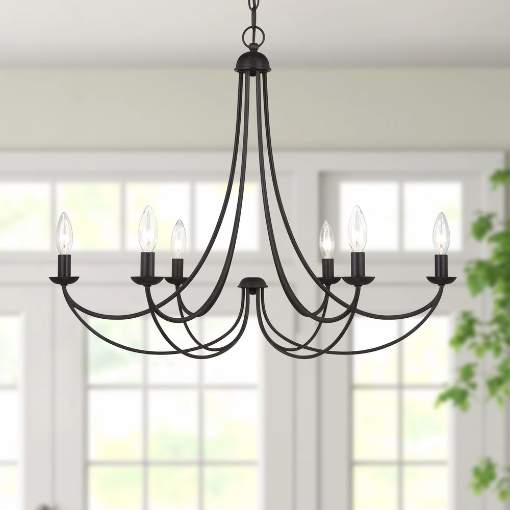 Cotalor Vintage Industrial Metal Chandelier - Lamp Copper