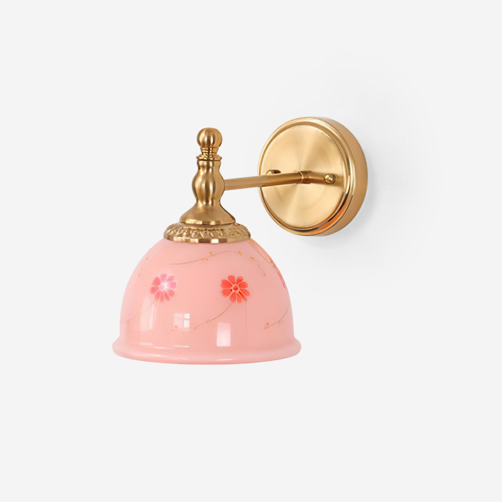 Mishya Applique Murale en Verre Floral - Neutralighting
