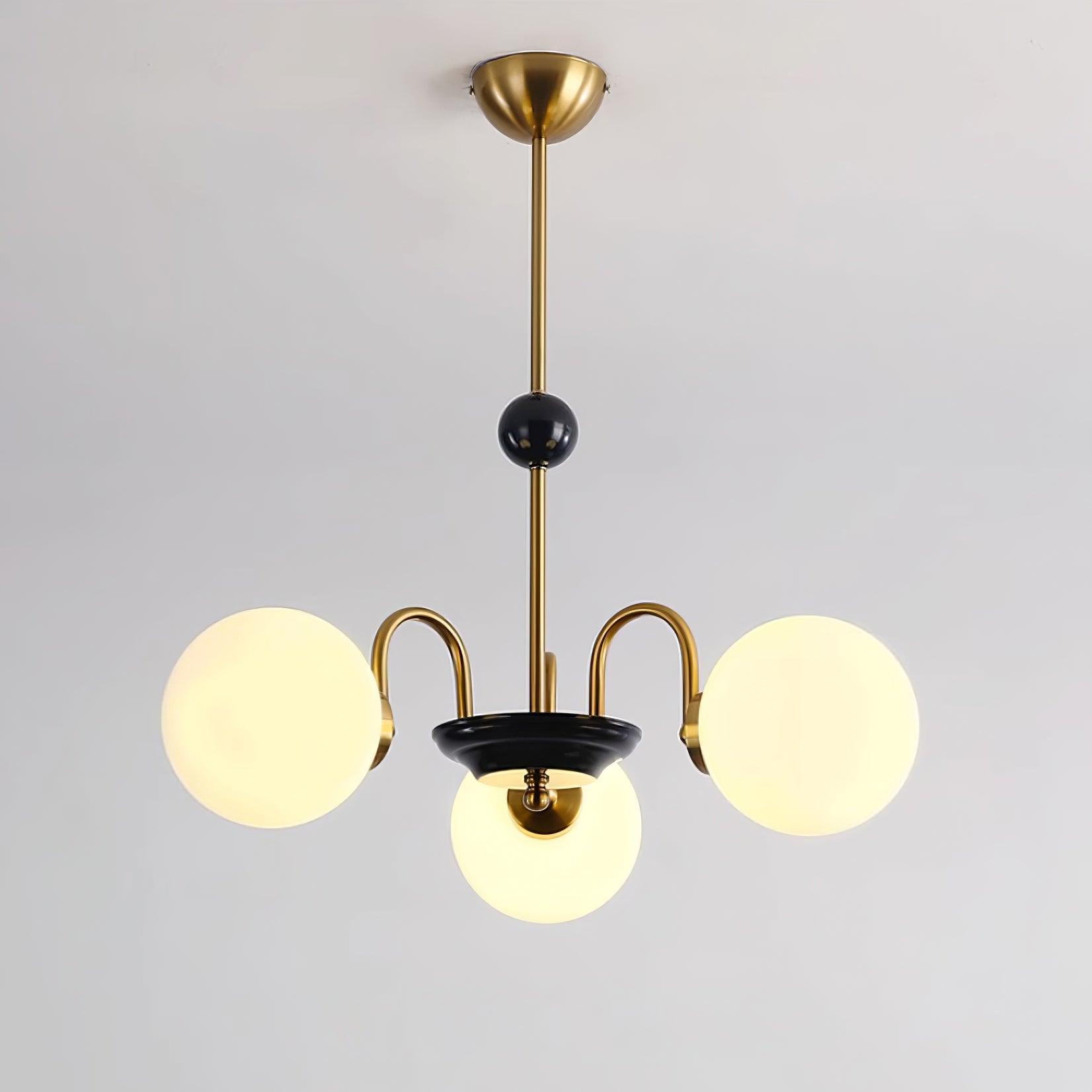 Lustre Courbé Globe Nuances Moderne Rétro Style - Neutralighting