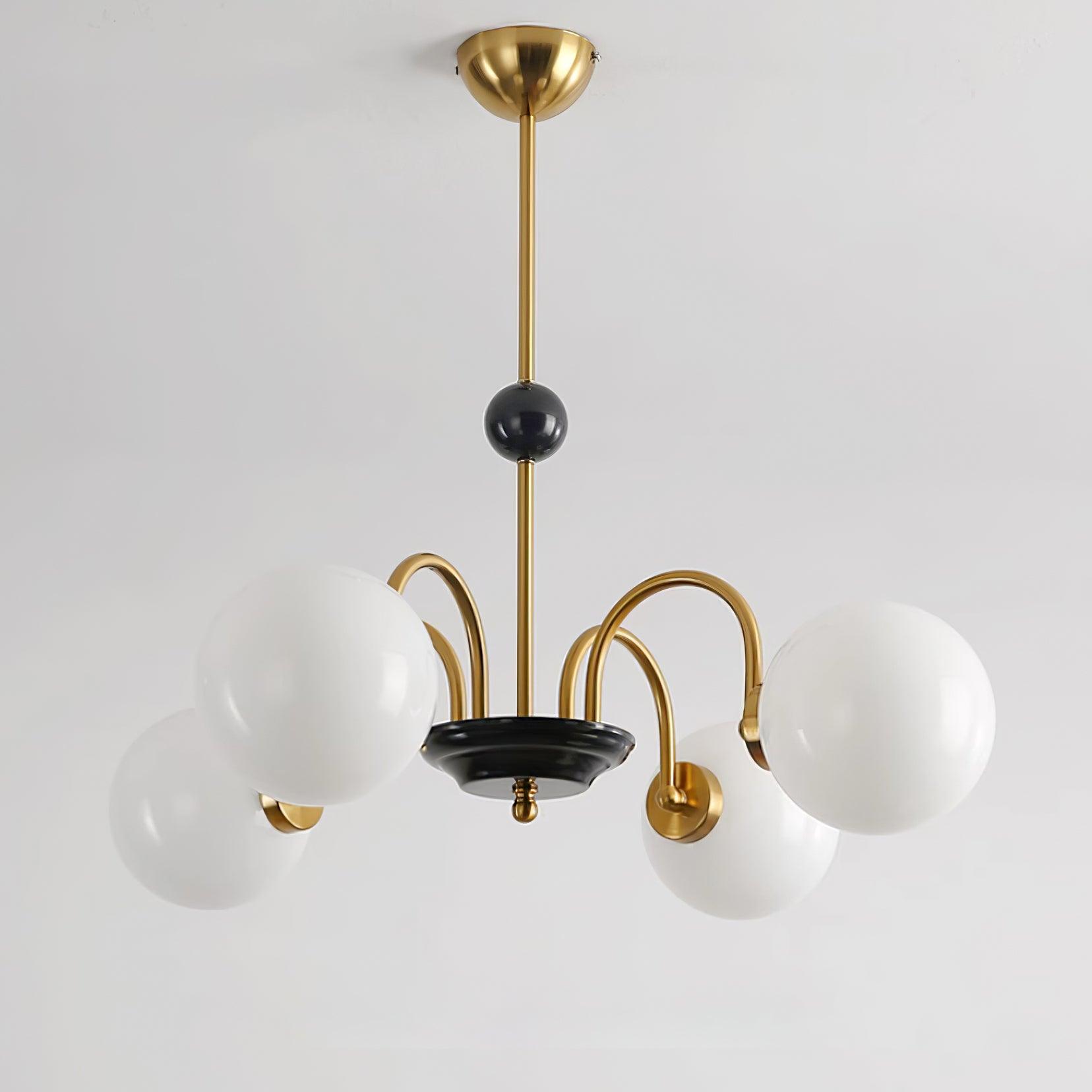 Lustre Courbé Globe Nuances Moderne Rétro Style - Neutralighting