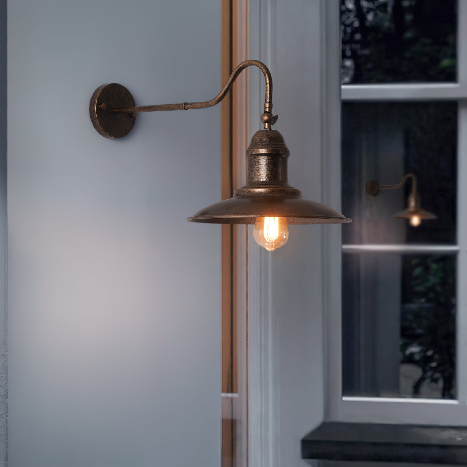 Ciraeus Vintage Industrial Metal Wall Lamp - Lamp Copper
