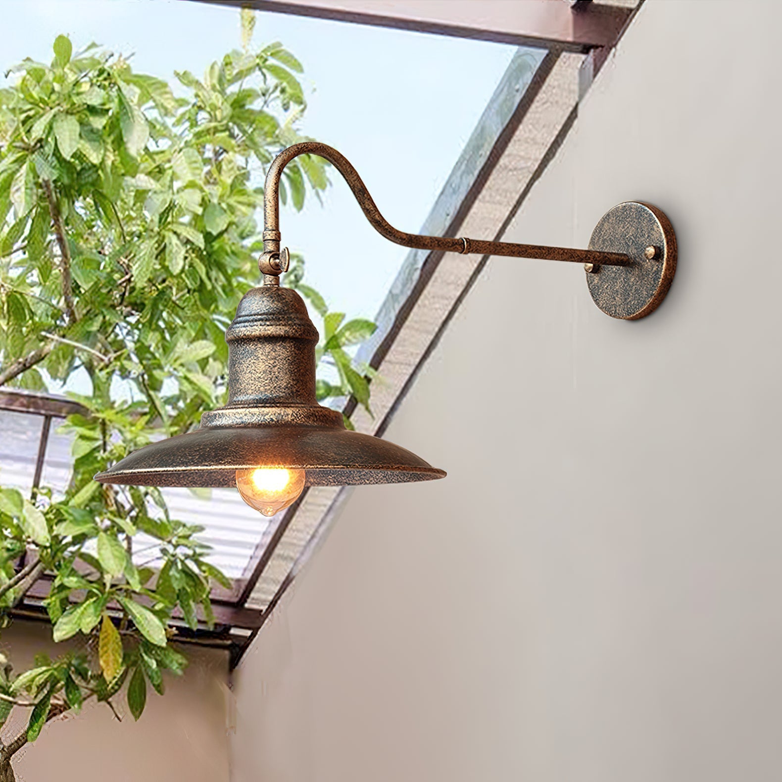 Ciraeus Vintage Industrial Metal Wall Lamp - Lamp Copper