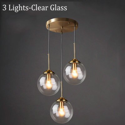 Narell Luminaires Suspension Verre Transparent Ambre