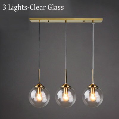 Narell Luminaires Suspension Verre Transparent Ambre