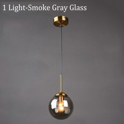 Narell Luminaires Suspension Verre Transparent Ambre