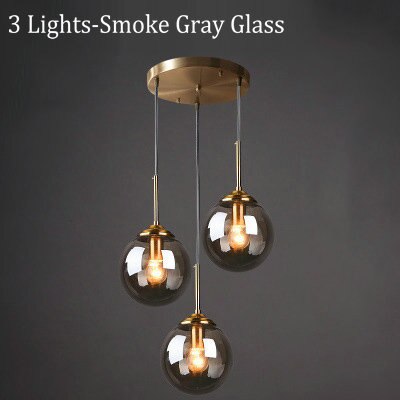 Narell Luminaires Suspension Verre Transparent Ambre
