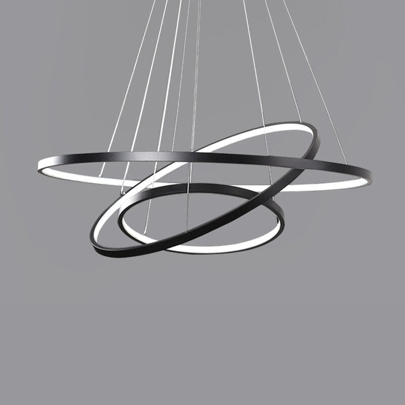 Aluna Suspension 3  Anneaux Moderne Salon