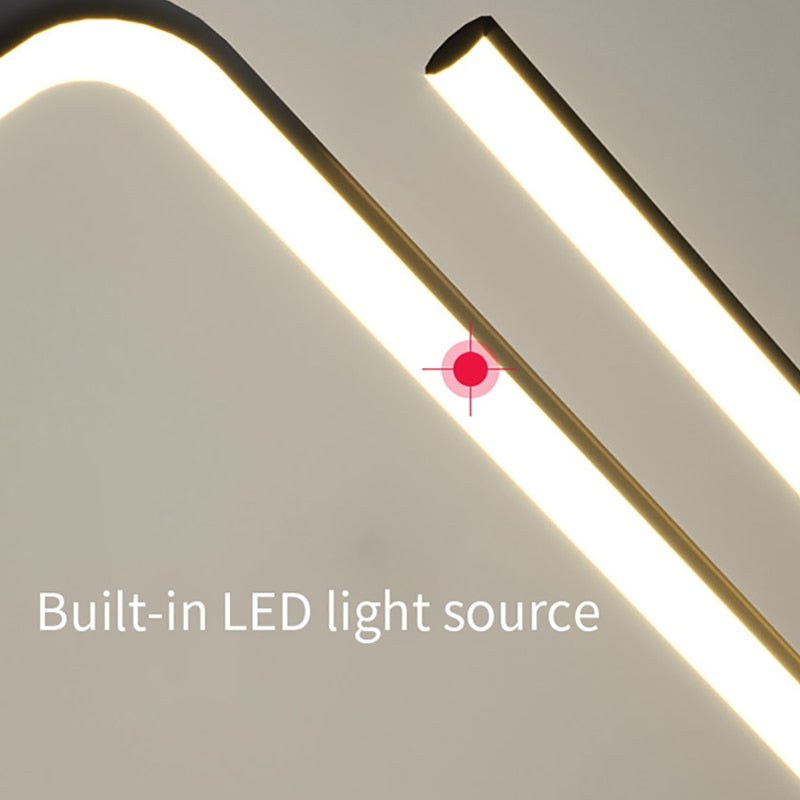 Arisha Lampe Suspendue Lustre LED Moderne, Métal, Noir/Or, Cuisine - Neutralighting