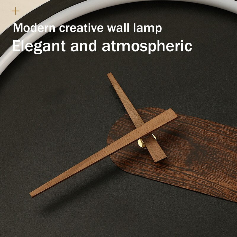 Applique Murale Métal/Bois Ronde Scandinave, Salon