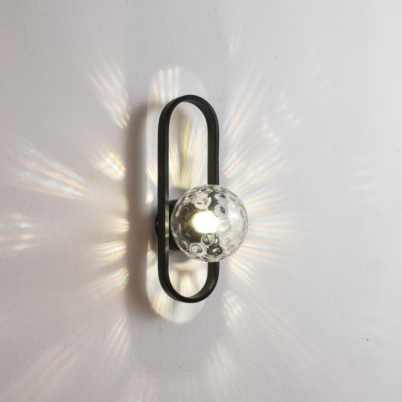 Valentina Applique Murale Globe Led Moderne, Métal, Or/Noir, Chambre - Neutralighting