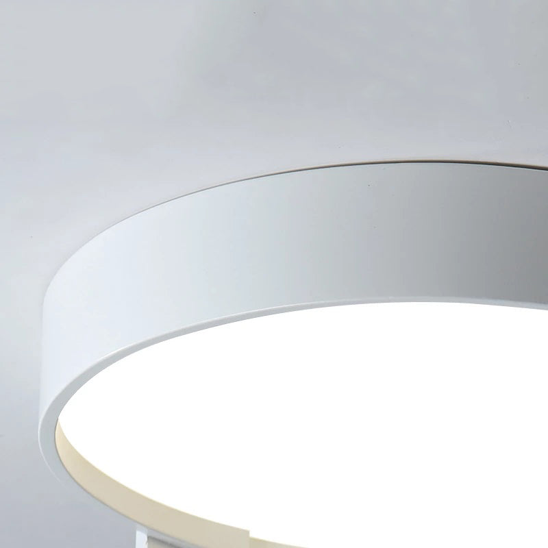 Arisha Plafonnier Rond Moderne, Métal/Acrylique, Blanc/Gris/Vert/Doré, Salon - Neutralighting