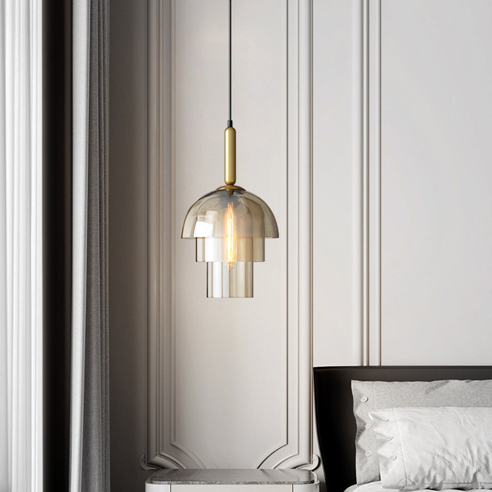 Valentina Moderne Métal Verre Suspension Salon Chambre à Coucher