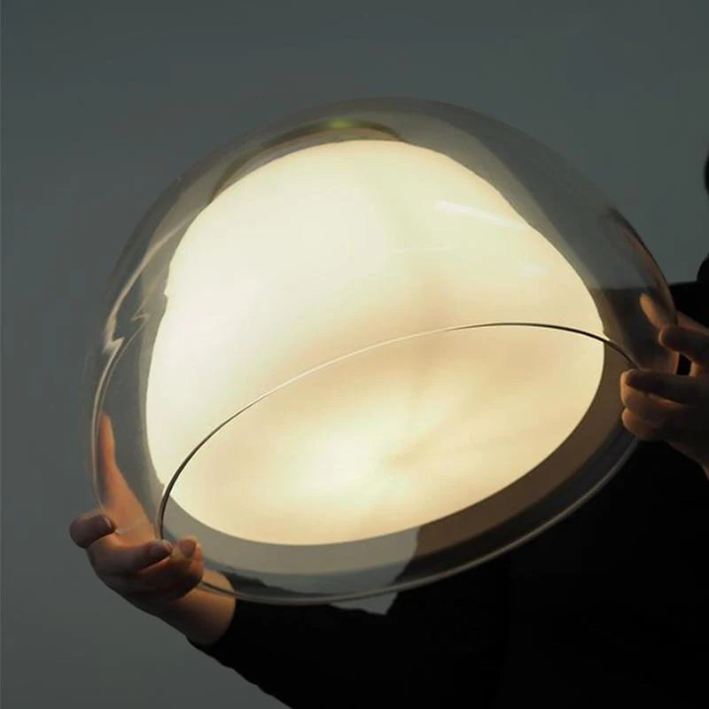 Valentina Moderne LED Suspension Verre Métal Salon - Neutralighting