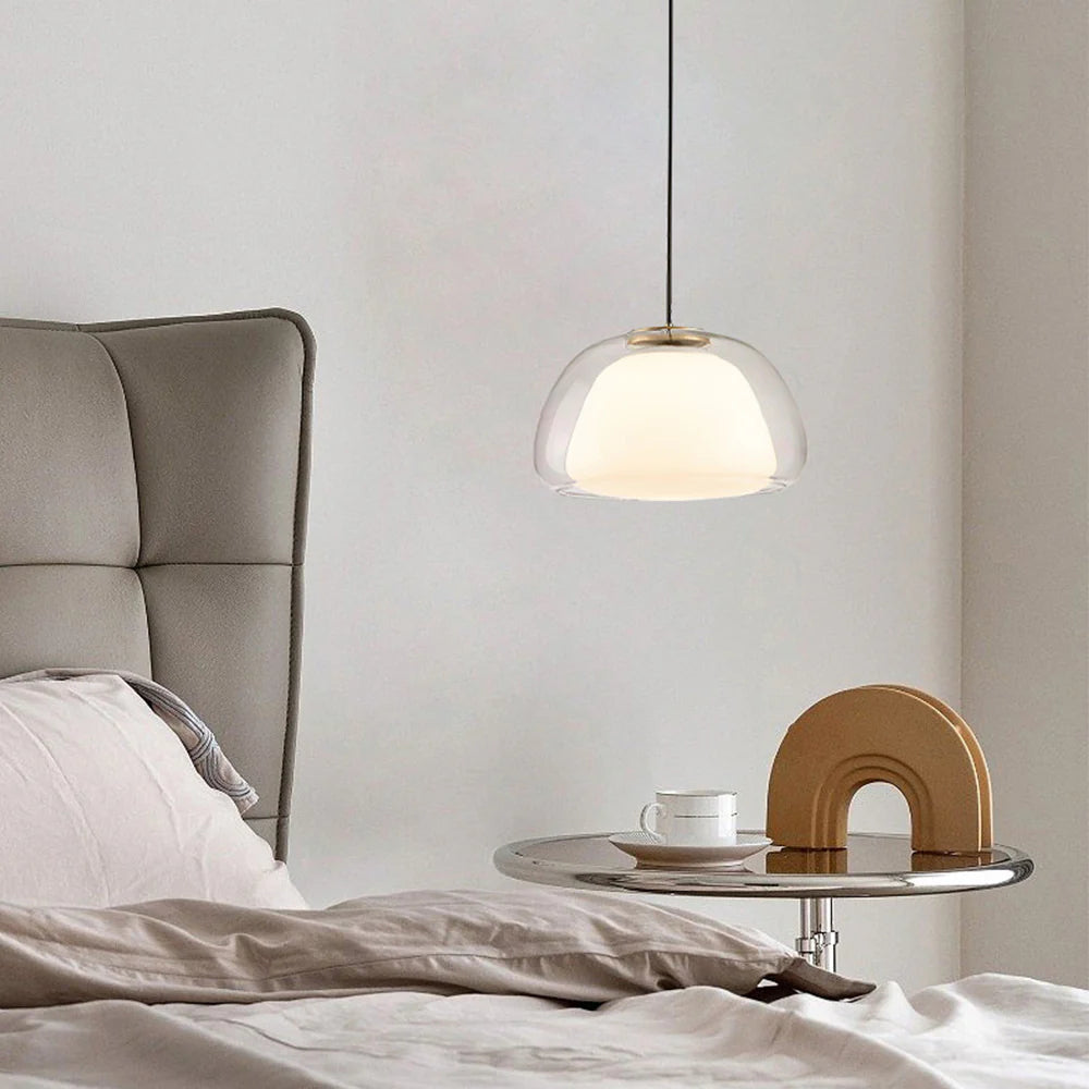Valentina Moderne LED Suspension Verre Métal Salon - Neutralighting