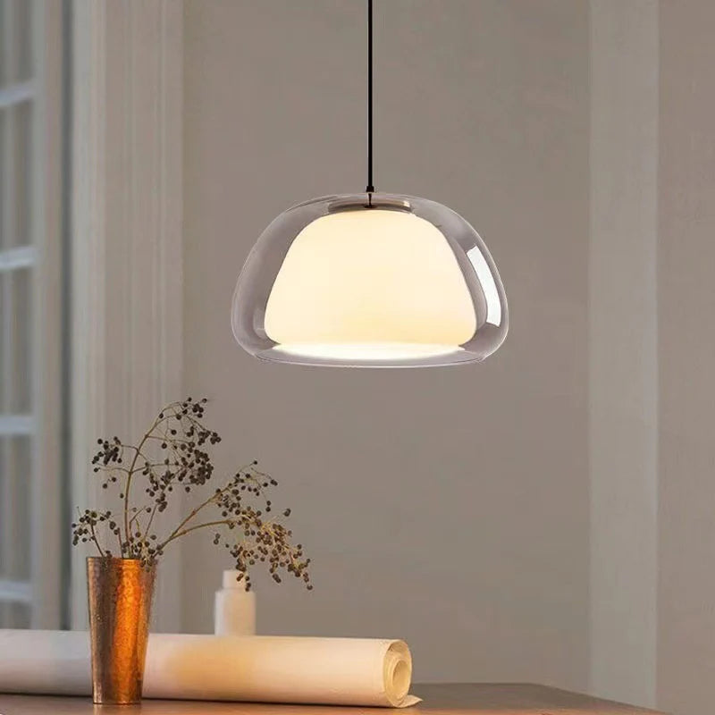 Valentina Moderne LED Suspension Verre Métal Salon - Neutralighting