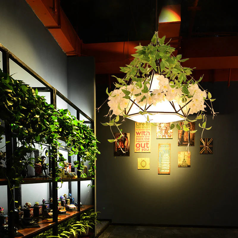 Arisha Moderne Fleurs LED Suspension Métal Salon - Neutralighting
