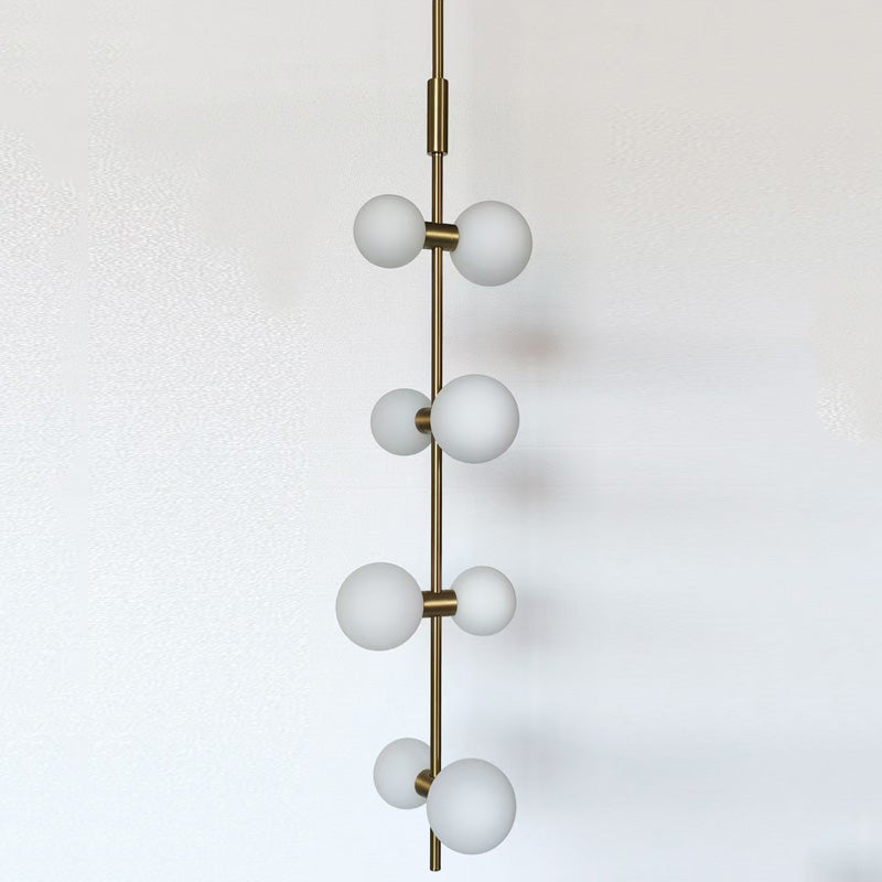 Zelirila Modern Premium Art Rail Glass Pendant Lamp - Lamp Copper