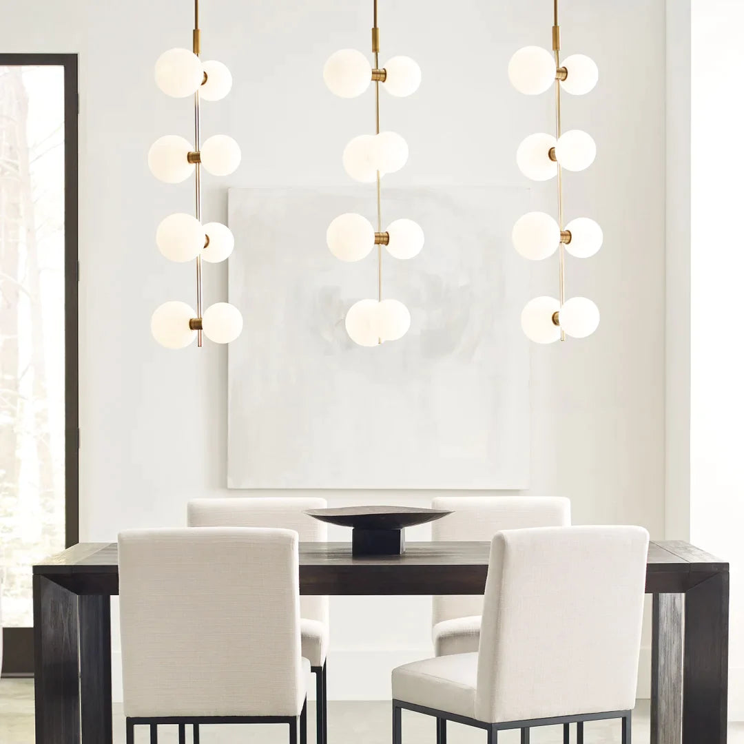 Zelirila Modern Premium Art Rail Glass Pendant Lamp - Lamp Copper